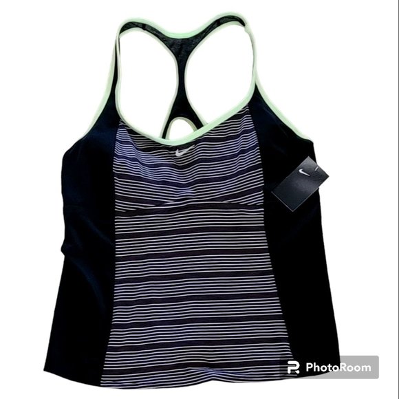 Nike Tops - Nike Workout Tank Racer Back Neon Trim Sz 3X NEW